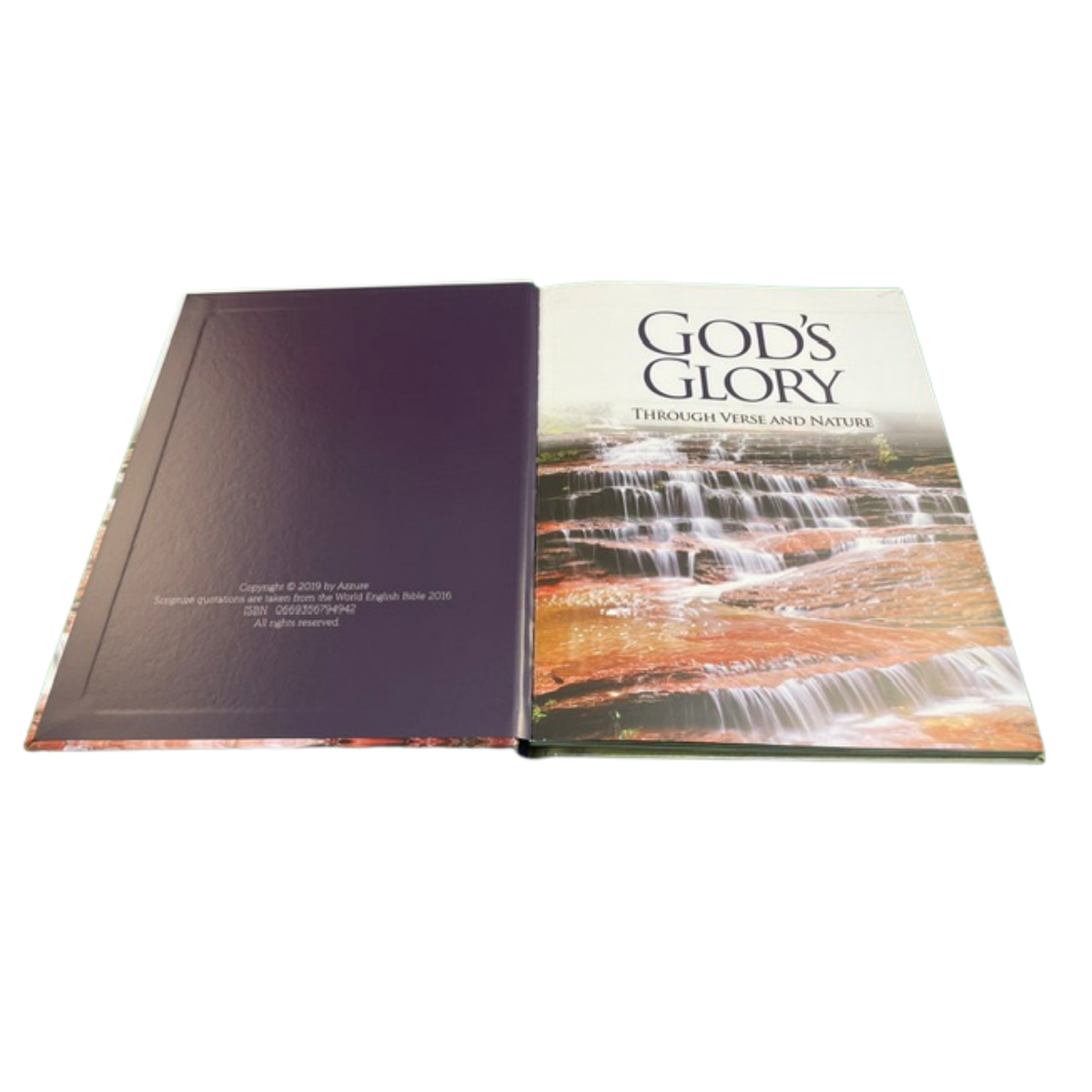 God’s Glory Through Verse and Nature – Large-Print Hardcover Scripture Picture Book for Seniors